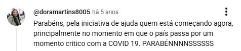 Depoimento 6 de aluno sobre o Moodle gratuito EnsineOnline